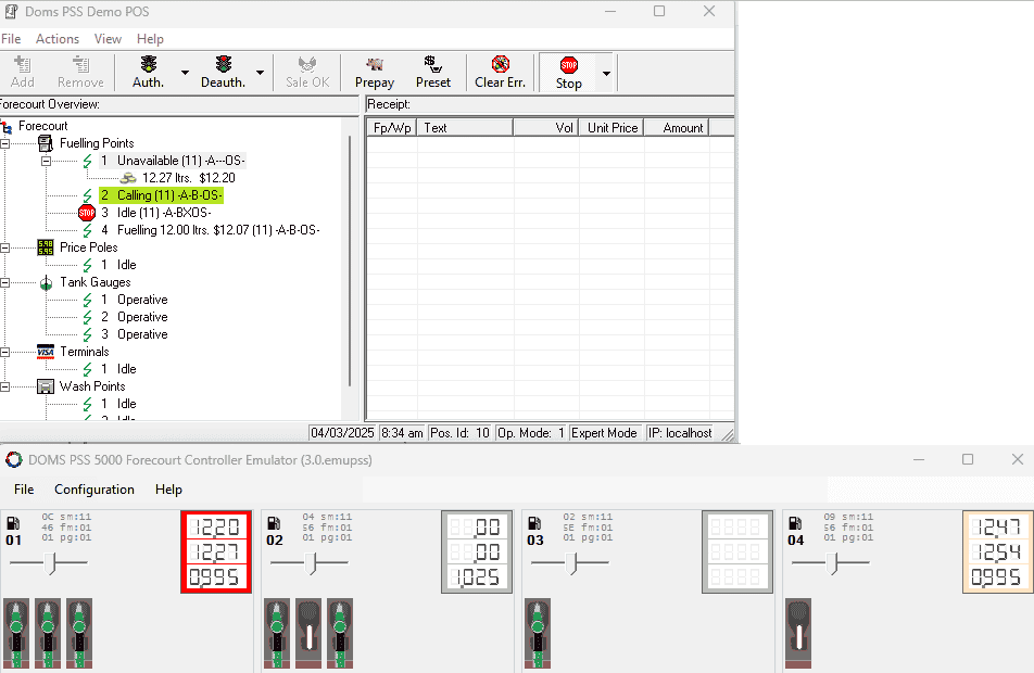 fuelling points in DemoPos