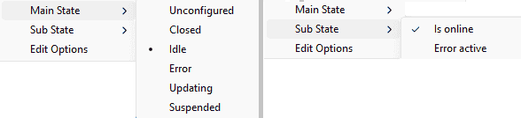 price pole status and substates